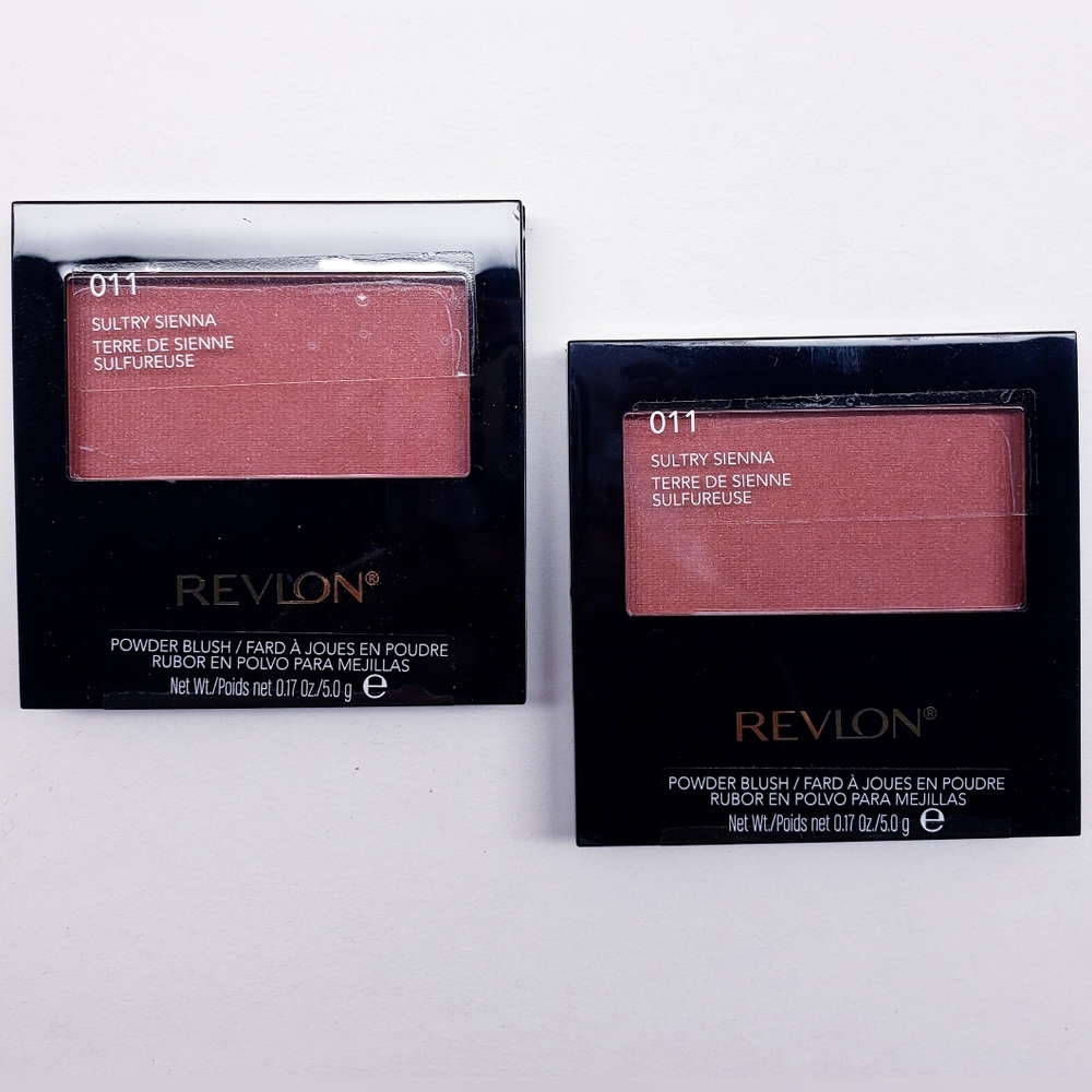 Revlon Powder Blush, 011 SULTRY SIENNA, 0.17 oz (2 pack)